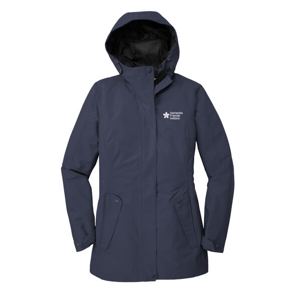 Embroidered Dementia Friends Indiana White Logo - Ladies Collective Outer Shell Jacket Thumbnail