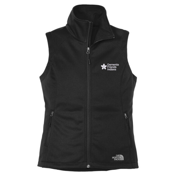 Embroidered Dementia Friends Indiana White Logo - Ladies Ridgewall Soft Shell Vest Thumbnail
