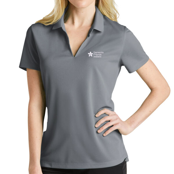 Embroidered Dementia Friends Indiana White Logo - Ladies Dri FIT Micro Pique 2.0 Polo Thumbnail