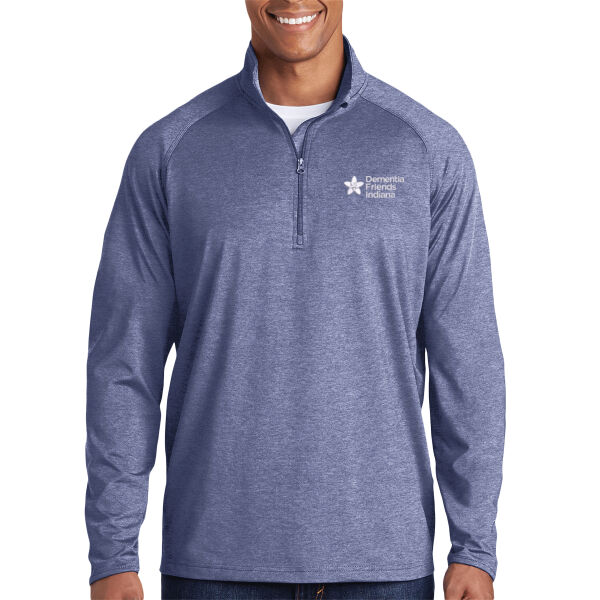 Embroidered Dementia Friends Indiana White Logo - Sport Wick ® Stretch 1/4 Zip Pullover Thumbnail