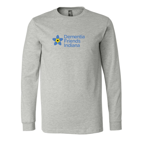 Printed Dementia Friends Indiana - Unisex Heather CVC Long Sleeve Tee Thumbnail